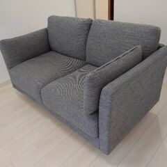 【取引中】ファブリックソファ　グレーの画像