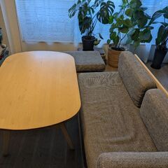 IKEA 　イス　食堂テーブル　ベンチ　ベンチソファの画像