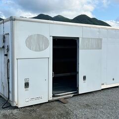 防災備蓄コンテナNO.6、外寸長さ455cm、保冷、鍵／横ドア付き、間仕切り、内寸高さ208.5cm　●倉庫.農漁業.バイクガレージ　●福岡（ウ）の画像