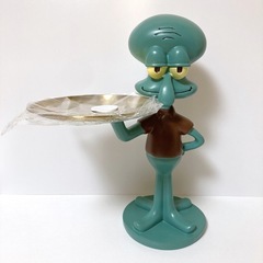 スポンジボブ イカルド 小物置き フィギュア キーラック アクセサリートレーの画像