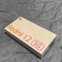 AndroidスマホRedmi 12 5Gミッドナイトブラック、新品未開封の画像