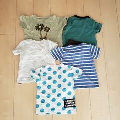 【話し中】100くらい：半袖Tシャツ・ハーフパンツ13枚セットまとめ売りの画像