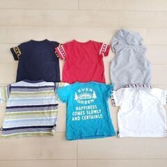 【話し中】90～95；半袖Tシャツとベスト6枚セット(まとめ売り男の子の画像