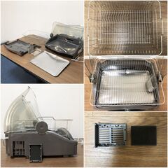 三菱電機 食器乾燥機TK-TS7S-H ウォームグレー まな板専用乾燥室付きキッチンドライヤー MITSUBISHI ELECTRIC 除菌清掃/動作確認済みの画像