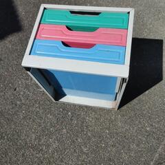 昭和レトロ 書類ケース レターケース 引き出し スチール製 ヴィンテージ 27× 22cm 高さ 17cmの画像