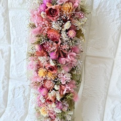 【ハンドメイド】お部屋に小さなお花畑を🌸ドライフラワーガーランドの画像