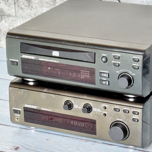 BOSE CDA-12 RA-12 アンプCDプレーヤー(ジャンク扱) BOSE「CDA-12・RA-12」CDプレーヤー・レシーバーアンプセット