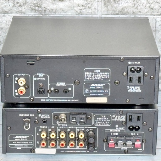 BOSE CDA-12 RA-12 アンプCDプレーヤー(ジャンク扱) BOSE「CDA-12・RA-12」CDプレーヤー・レシーバーアンプセット