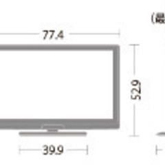 【相模原市中央区田名】良品!! シャープ 32型液晶テレビ AQUOS LC-32V7 2012年製の画像