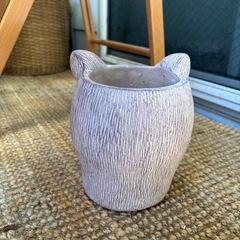 観葉植物用　鉢　猫の画像