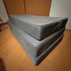定価14990円 ニトリ ソファになるマットレス セミダブルの画像
