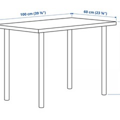 IKEA  LINNMON テーブル 100cmx60cmの画像