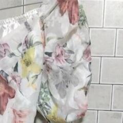 新品タグ付【ROYAL PARTY】ベルト付　フラワー柄　 カットソー　　パフスリーブ　Ｆ　の画像