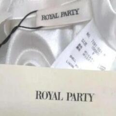 新品タグ付【ROYAL PARTY】ベルト付　フラワー柄　 カットソー　　パフスリーブ　Ｆ　の画像