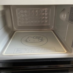 （お渡し済）ヤマダ電機製　電子レンジ　キティちゃんデザインの画像