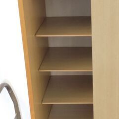 △ 訳アリ現状品 ミラー付きシューズボックス  シューズボックス 鏡付き 割れ等有り の画像