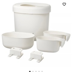 IKEA　 SMÅGÖRA スモヨーラ おむつ替え台/本棚, ホワイトの画像