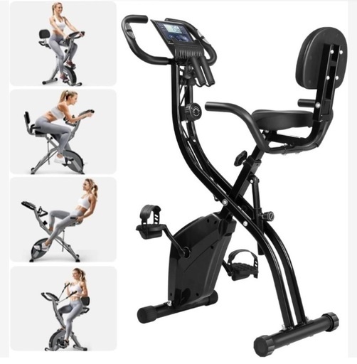 フィットネスバイク 家庭用エアロバイク スピンバイク 折りたたみ マグネット式