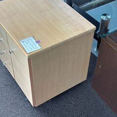 店頭引き渡し 中古 キャスター付きチェスト ワゴン 収納 木製 家具の画像
