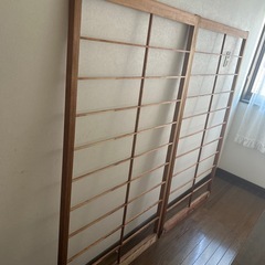 障子 枠 DIYに8月処分予定の画像