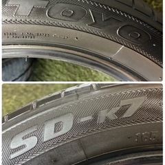 ありがとうございました！165/55R15🌈TOYOタイヤ（SD-k7）🌈軽自動車サイズ‼️人気の扁平タイヤ🌈サマータイヤ4本セット！の画像