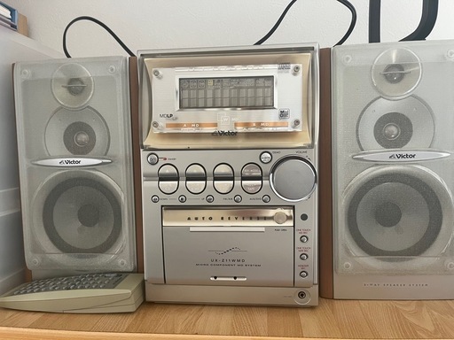 Victor CD MD カセットテーププレイヤー【ジャンク品】 (REN
