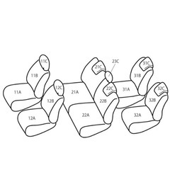 【新品未使用】シエンタ三列シート　シートカバーの画像