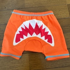 スイムパンツ 水着 オレンジ サメ柄「Shark」の画像