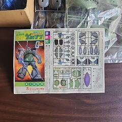 機動戦士ガンダム　当事のガンプラ　グフ、ゲルググ、Gアーマーの画像