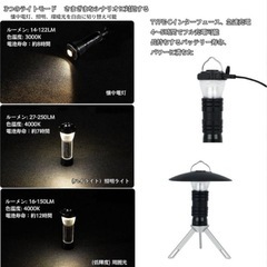 新品、未使用　LED多機能ミニランタン 三脚＆磁石付き　防災備品の画像