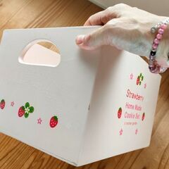 木製お片付けBOX🍓の画像