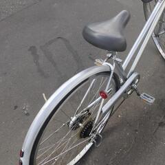 【売約済み】27インチ 🚲 中古 自転車 9,480円 🔁6段切替 🔑鍵 💡ライト付 新規防犯登録料コミ 841の画像