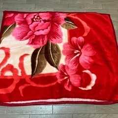 厚手の毛布　ハーフケット
