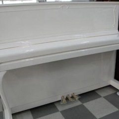 YAMAHA白コーティングピアノ❣️希少なアンティーク品❣️の画像