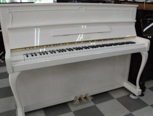 YAMAHA白コーティングピアノ❣️希少なアンティーク品❣️