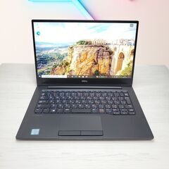 タッチパネル搭載 DELL13.3インチ Core ｍ7/8GB/256GB SSD/Wi-Fi/カメラ/全国発送可の画像