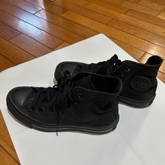 【コンバース★】黒スニーカー23センチの画像