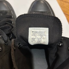 【コンバース★】黒スニーカー23センチの画像