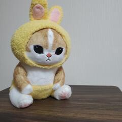 【新品未使用品】🌼うさぎにゃんBIGぬいぐるみの画像