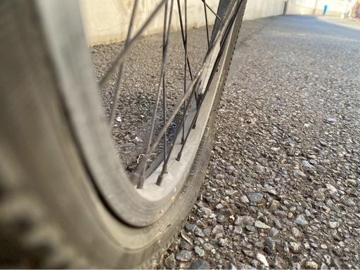 【前タイヤパンク・現状渡し】3人乗り自転車（子乗せ付き、電動無し）10,000円でお譲りします！【引越しのため】
