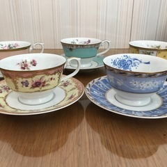 【未使用】NARUMI ナルミ アソート フローラルブティック　カップ&ソーサー5客セットの画像