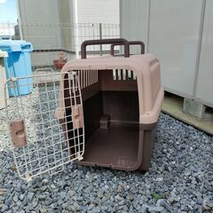 リッチェル キャンピングキャリー L ダークブラウン の画像