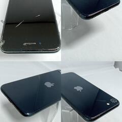 動作確認済！　iPhoneSE第3世代　A2782　64GB　本体　ミッドナイト 　SIMフリー　画面割れ　254301860の画像
