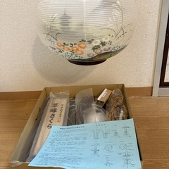 盆提燈　岐阜ちょうちん　1対2箱　木製　高級盆提燈の画像