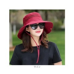 サファリハット、ネイビー、ベージュ、ワインレッドの画像