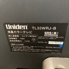 液晶カラーテレビ TL32WRJ-Bの画像