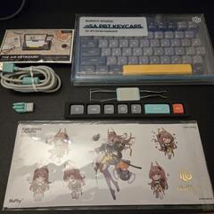 Nuphy air75 v2 cowberry +キーキャップ2種+おまけの画像