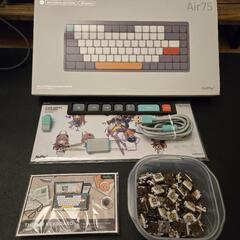 Nuphy air75 v2 cowberry +キーキャップ2種+おまけの画像