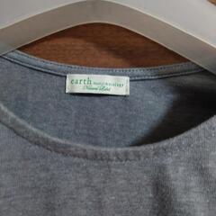 earth music&ecology 半袖チュニック グレー レースの画像