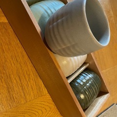 陶器湯のみの画像